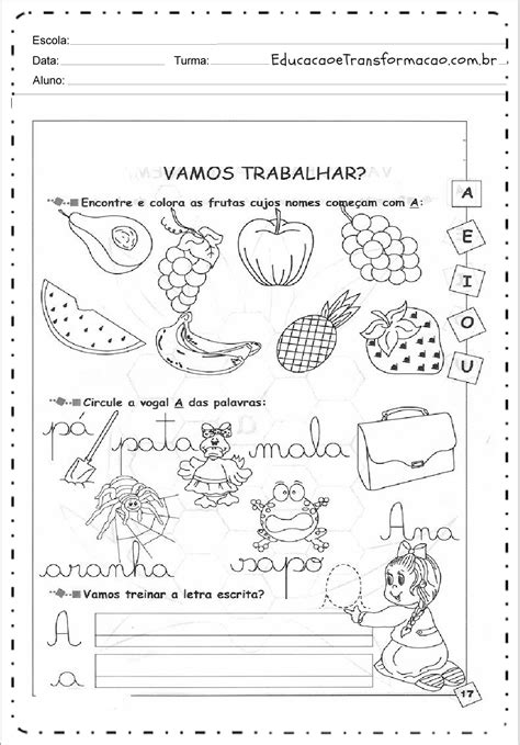 Atividades De Alfabetização Educativas Para Imprimir Gratuitamente