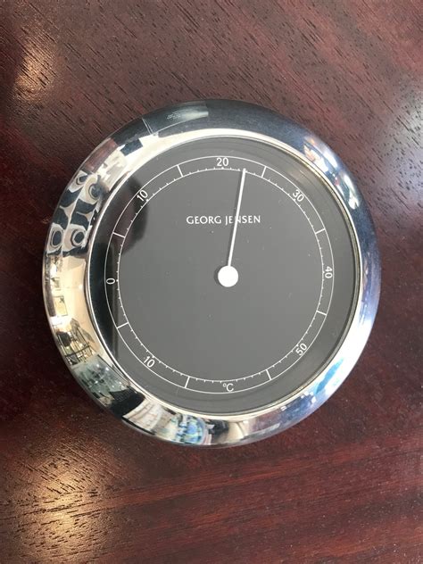 Vintage Georg Jensen Thermometer Still In Box Artedeco Online Antiques