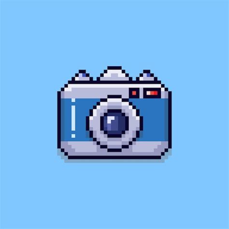 Premium Vector Pixel Art Style Camera Design