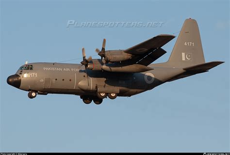 4171 Pakistan Air Force Lockheed C 130E Hercules L 382 Photo By