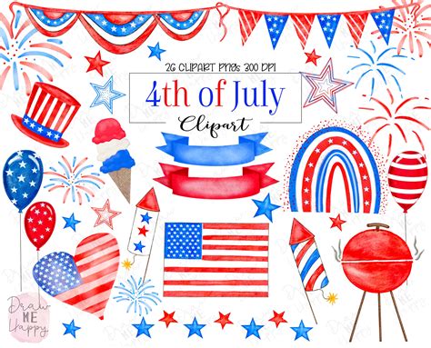 Independence Day Fireworks Clip Art