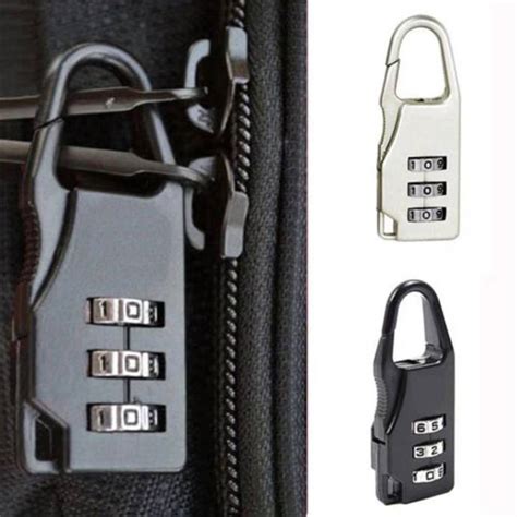 Pc Mini Padlock Digit Combination Padlock Bags Padlock Travel Lock