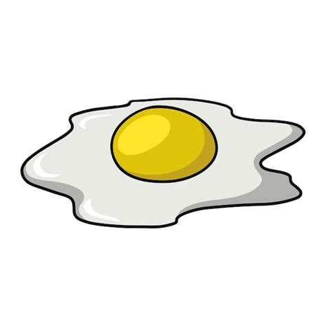 Premium Vector | Fried egg broken egg vector illustration in cartoon