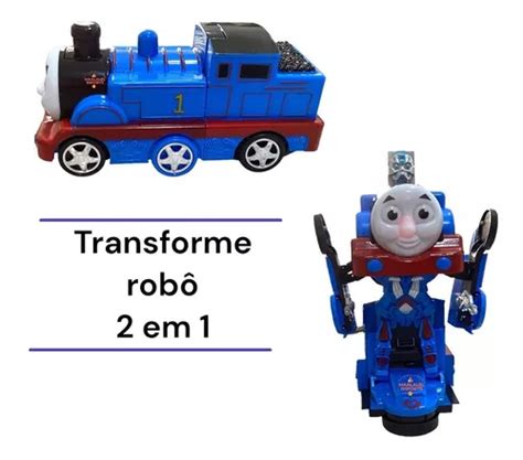 Trenzinho Thomas Transformers Vira Rob Brinqued Musical Luz