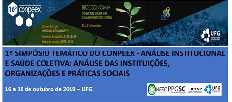 1º SimpÓsio TemÁtico Do Conpeex AnÁlise Institucional E SaÚde