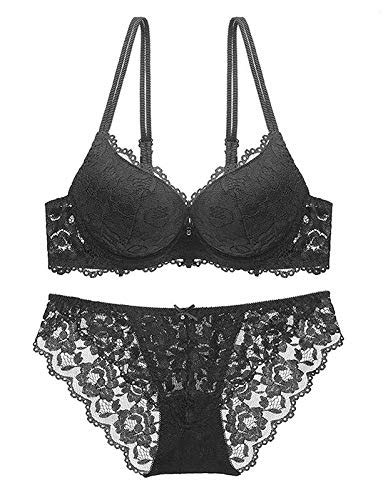 Buy Brachy Women S Padded Underwired Push Up Lingerie Bralette Floral Lace Pieces Push Up Bra