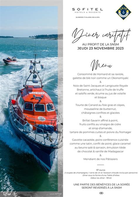 Sofitel Quiberon Thalassa Sea Spa Menus de fêtes 2023