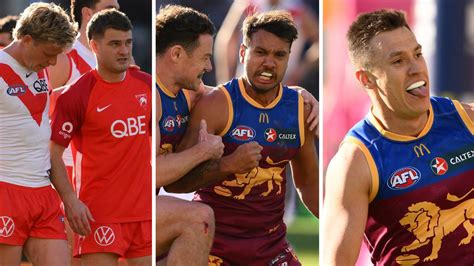 Afl Results 2024 Brisbane Lions Def Sydney Swans Round 19 Match Report Highlights Score