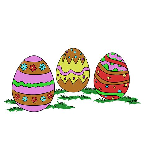 How to Draw Easter Eggs - Really Easy Drawing Tutorial