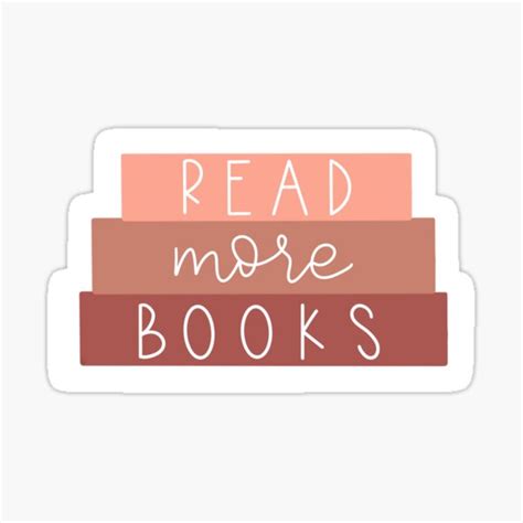 "Read more books" Sticker for Sale by LetteringLight | Redbubble