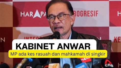 TEPAT JAM 8am KABINET ANWAR BEBAS AHLI PARLIMEN RASUAH Tahniah