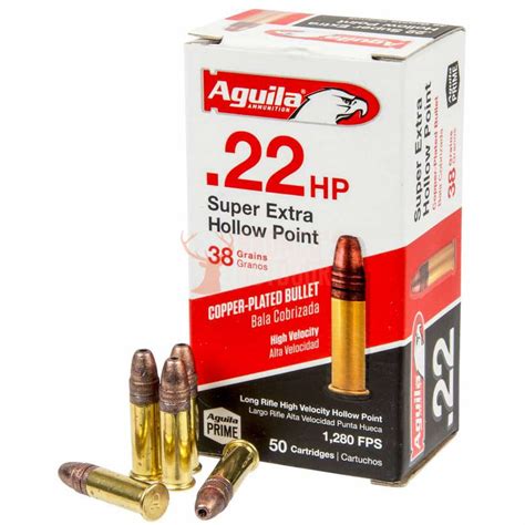 Aguila Super Extra Hollow Point 22 38gr 50 Rounds Broncos Outdoors