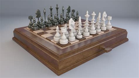 3D Chess Set - TurboSquid 1773060