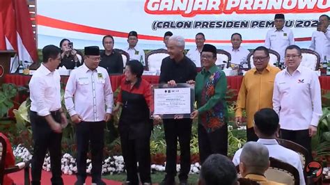 Megawati Umumkan Pendamping Ganjar Pranowo Keluarga Jokowi Tidak