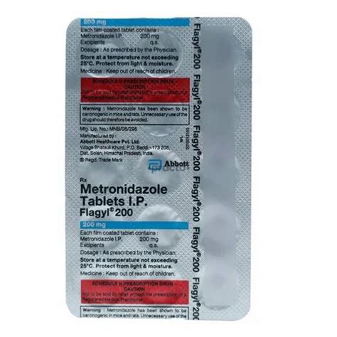 Metronidazole Tablets Flagyl Mg At Rs Unit Metronidazole