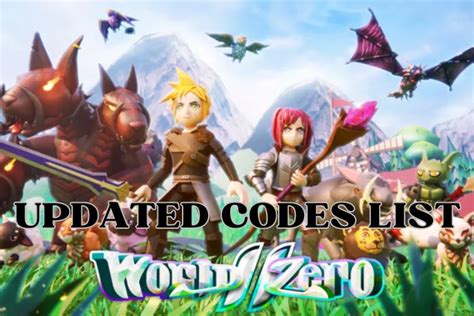 Roblox World Zero Codes