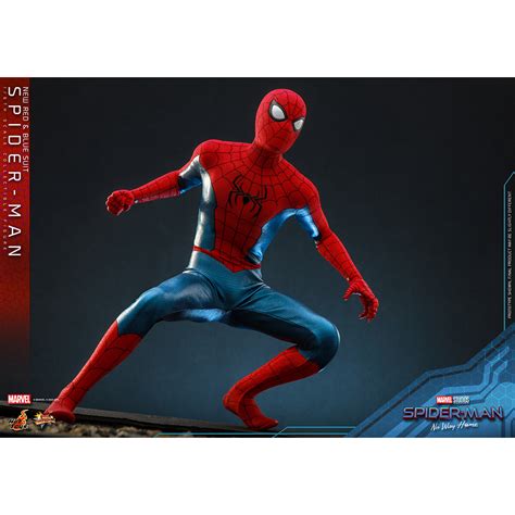 Marvel Spider Man New Red And Blue Suit Spider Man No Way Home Scale Figure Hot Toys