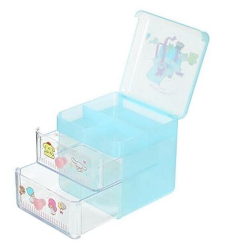 New Miniso Sanrio Characters Desk Storage Case W Drawers Hello Kitty