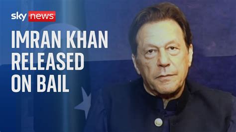 Former Pakistan Prime Minister Imran Khan Released On Bail Youtube