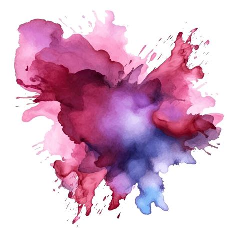 Tache D Aquarelle Abstraite Color E Vecteur Premium