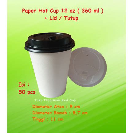 Jual Paper Hot Cup Oz Ml Tutup Gelas Kertas Isi Pcs Jakarta Utara CnB Pack Toko