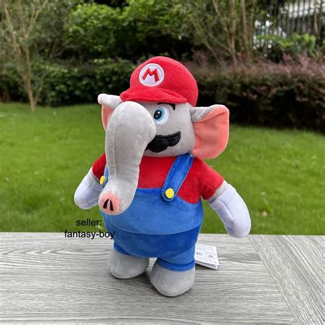 New Super Mario Bros Wonder Plush Mario Elephant 10.5 Cartoon Stuffed Toy Doll, mario jouet ...