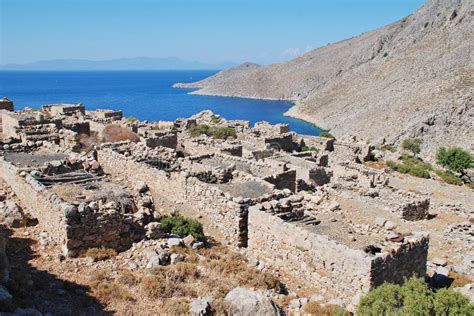 Abandoned Gera Village, Tilos Stock Photo - Image of deserted, europe ...