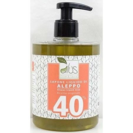 Sapone Di Aleppo Liquido Di Alloro Ml Ricetta Originale No Palma