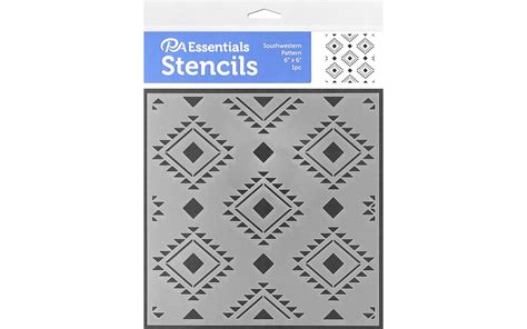 Pa Essentials Stencil Southwestern Pattern For Painting On Wood Canvas