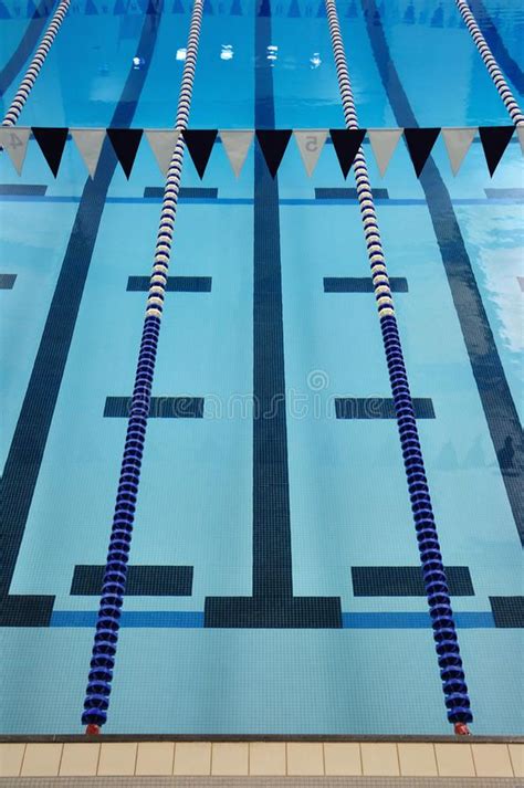 Swimming Pool Water With Lanes