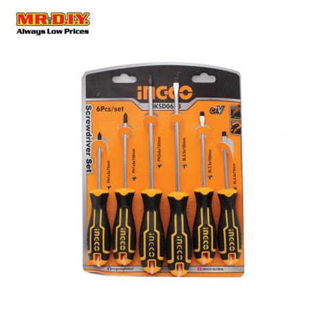 Ingco Screwdriver Set Pcs Hksd Mr Diy