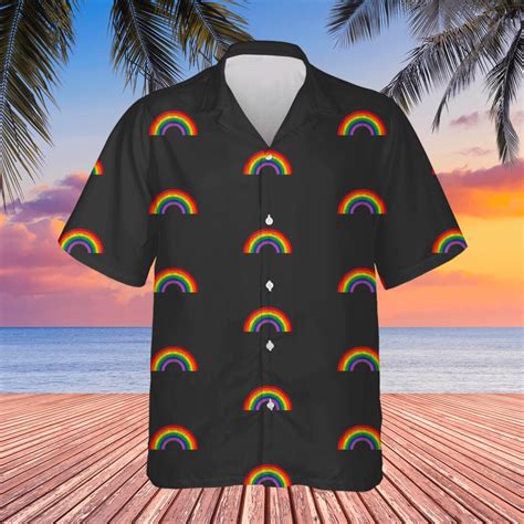 Vintage Rainbow Retro LGBTQ S Gay Pride Month Hawaiians Sold By FelixDKim SKU