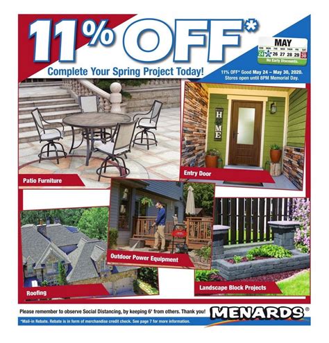 Menards Weekly Ad May 24– May 30, 2020