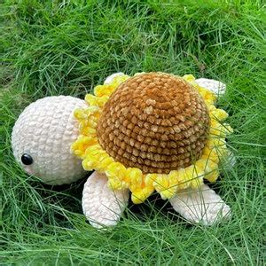 Sunflower Turtle Pattern Crochet Turtle Crochet Patterns Crochet