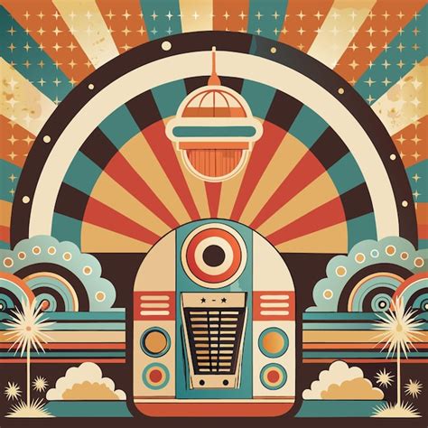vintage retro background vector editable vector illusration premium