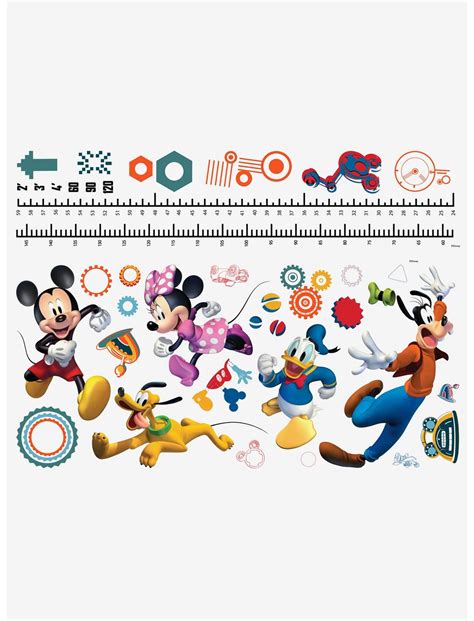 Disney Mickey Mouse And Friends Growth Chart Peel And Stick Wall Decals