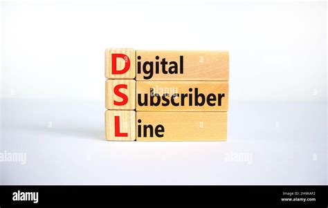 Dsl Digital Subscriber Line Symbol Concept Words Dsl Digital