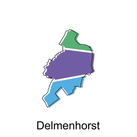 map of Delmenhorst national borders, important cities, World map ...