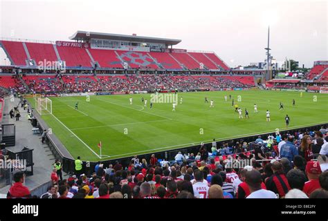 Bmo Field Stadium During A Football Game In Toronto Canada Stock Photo