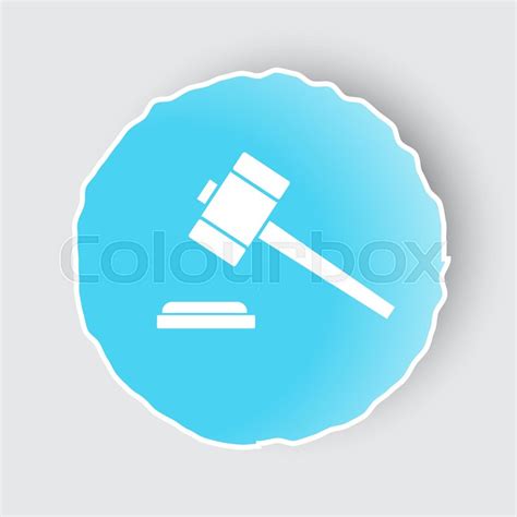 Gavel Blue Icon