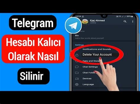 Telegram Hesabı Nasıl Kalıcı Olarak Silinir 2022 Telegram Hesabını