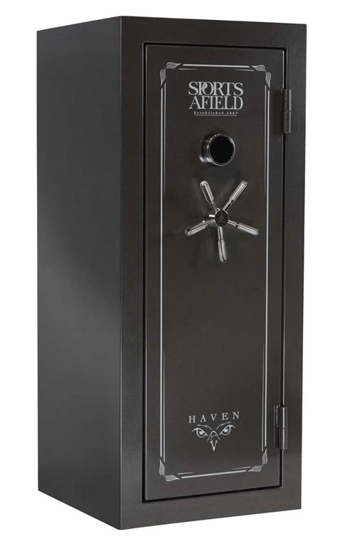 Sports Afield Haven Electronic Safe Dark Gray Steel Long Guns Min