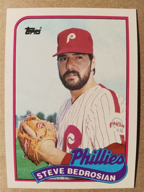 Steve Bedrosian Philadelphia Phillies Topps Baseball Card Ebay