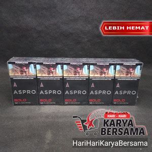 Jual ROKOK ASPRO BOLD FILTER KRETEK 1 SLOP ISI 10 BUNGKUS X 12 S Kota