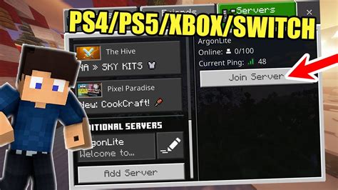 How To Add Servers On Minecraft Xbox Ps Switch Bedrock Custom Servers