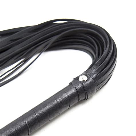 Hot Offer MaryXiong 69CM PU Leather Fetish Bondage Sex Whip Flogger