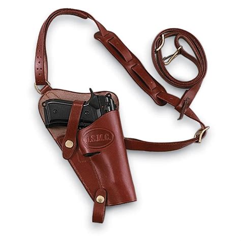 Reproduction U S M C Beretta Model Shoulder Holster Black