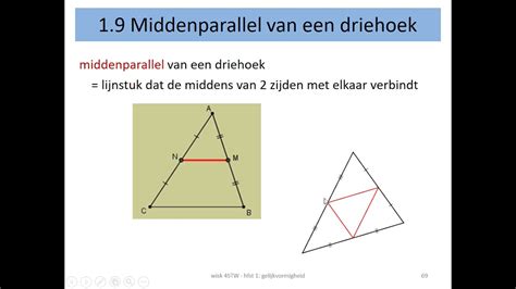 Wiskunde Middenparallel Van Een Driehoek YouTube