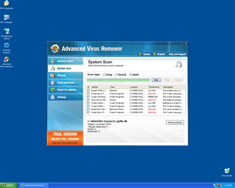 Advanced Virus Remover Removal Report