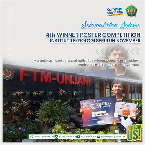 Mahasiswa Teknik Industri Raih 4th Winner Poster CompetitionInstitut